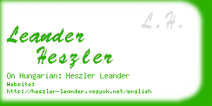 leander heszler business card